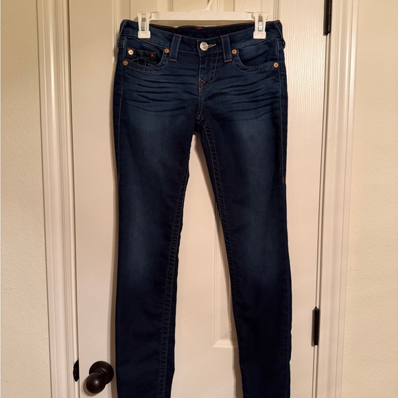 True Religion navy blue skinny jeans Size 26 - Picture 2 of 7